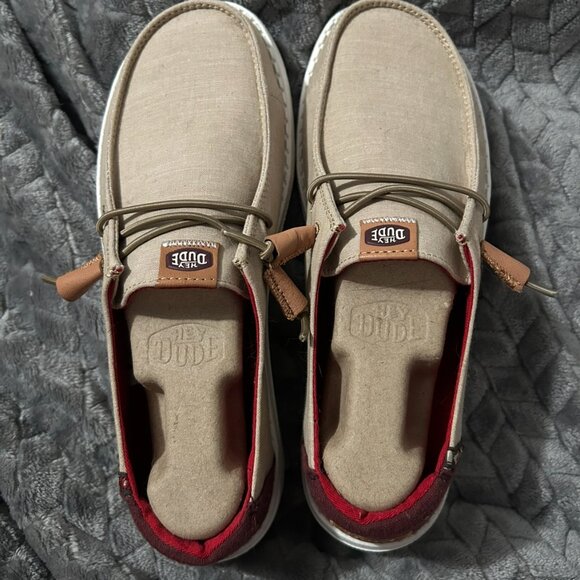 Hey dude Women's Wendy Chambray Boho Canvas Shoes - Picture 4 of 6